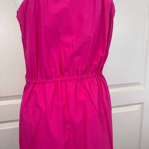 Young Fabulous & Broke Zoya Dress in Flamenco Pink Cotton Bow Front Size Small - Picture 6 of 13